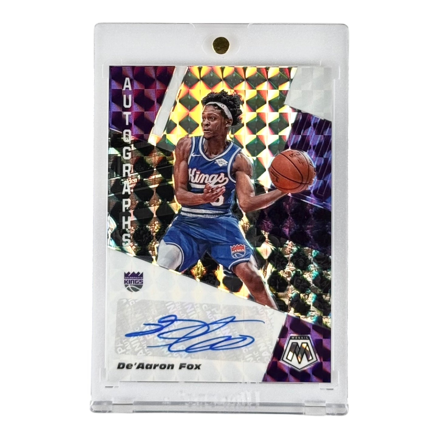 De'Aaron Fox 2019-20 Mosaic Auto #AM-DAF