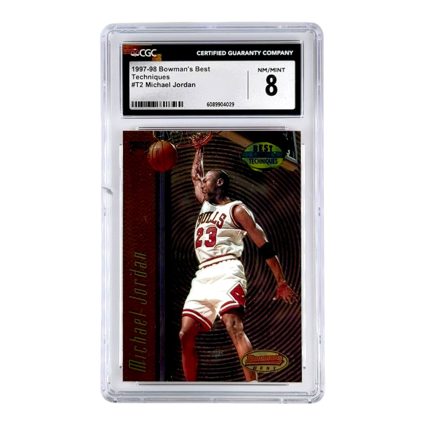 Michael Jordan 1997-98 Bowman's Best Techniques #T2 CGC 8