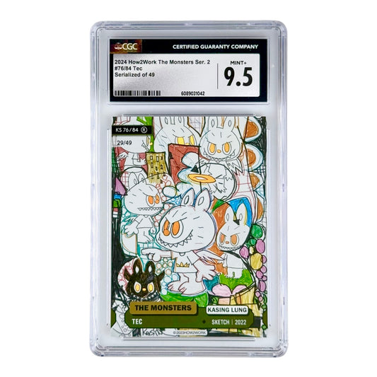 Labubu 2024 How2work The Monsters Series 2 Trading Card 26/49 #76 CGC 9.5