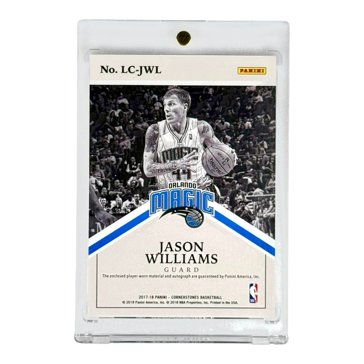 Jason Williams 2017-18 Cornerstones Quad Patch Auto 23/25 #LC-JWL