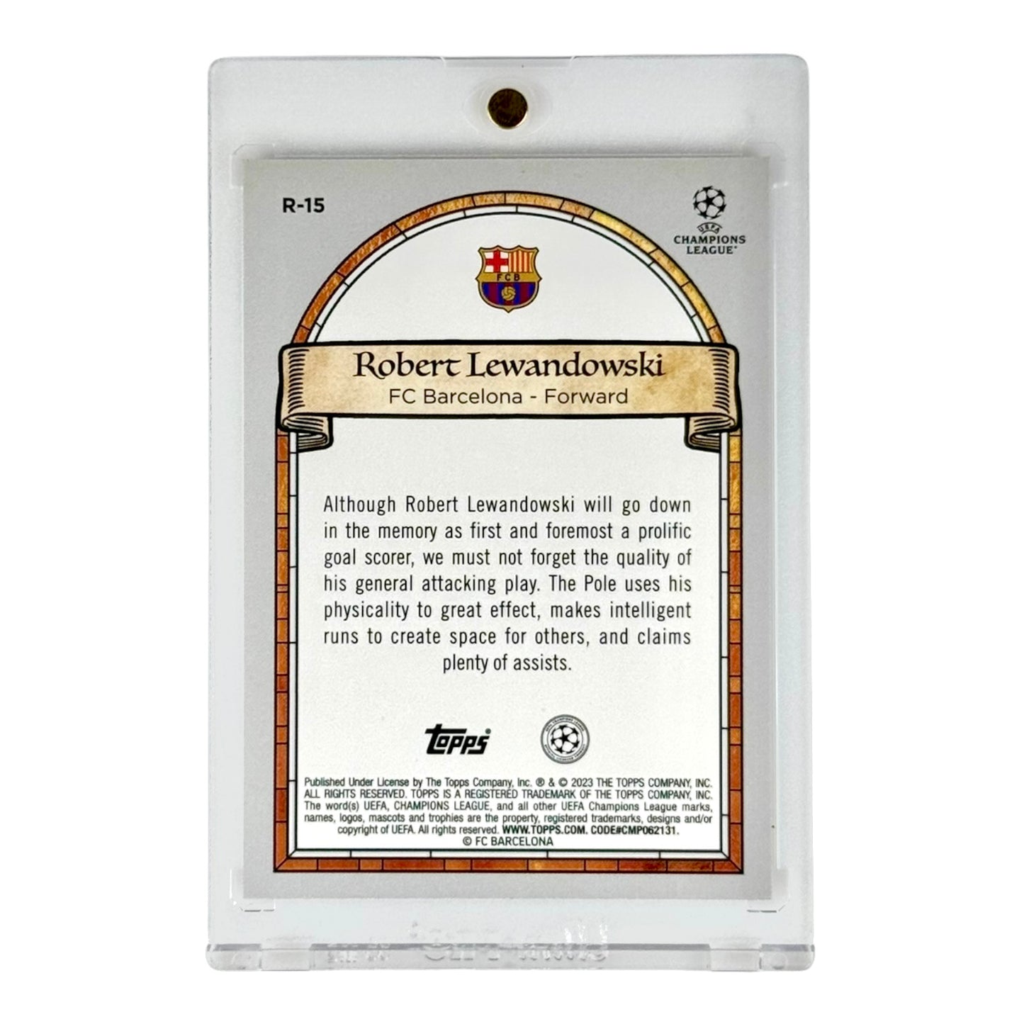 Robert Lewandowski 2023 Topps Merlin UCL Renaissance #R-15