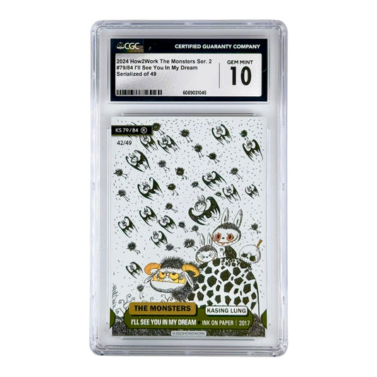 Labubu 2024 How2work The Monsters Series 2 Trading Card 42/49 #79 CGC 10