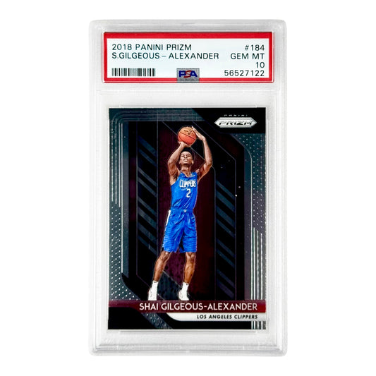 Shai Gilgeous Alexander 2018-19 Prizm Rookie RC #184 PSA 10