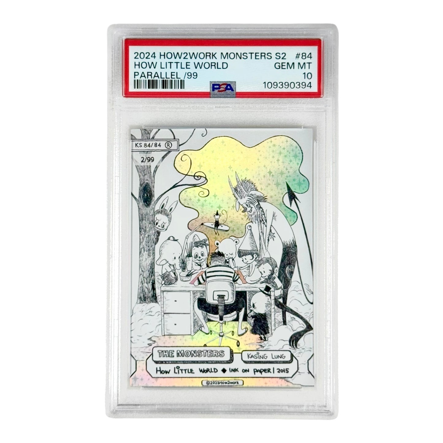 Labubu 2024 How2work The Monsters Series 2 2/99 #84 PSA 10
