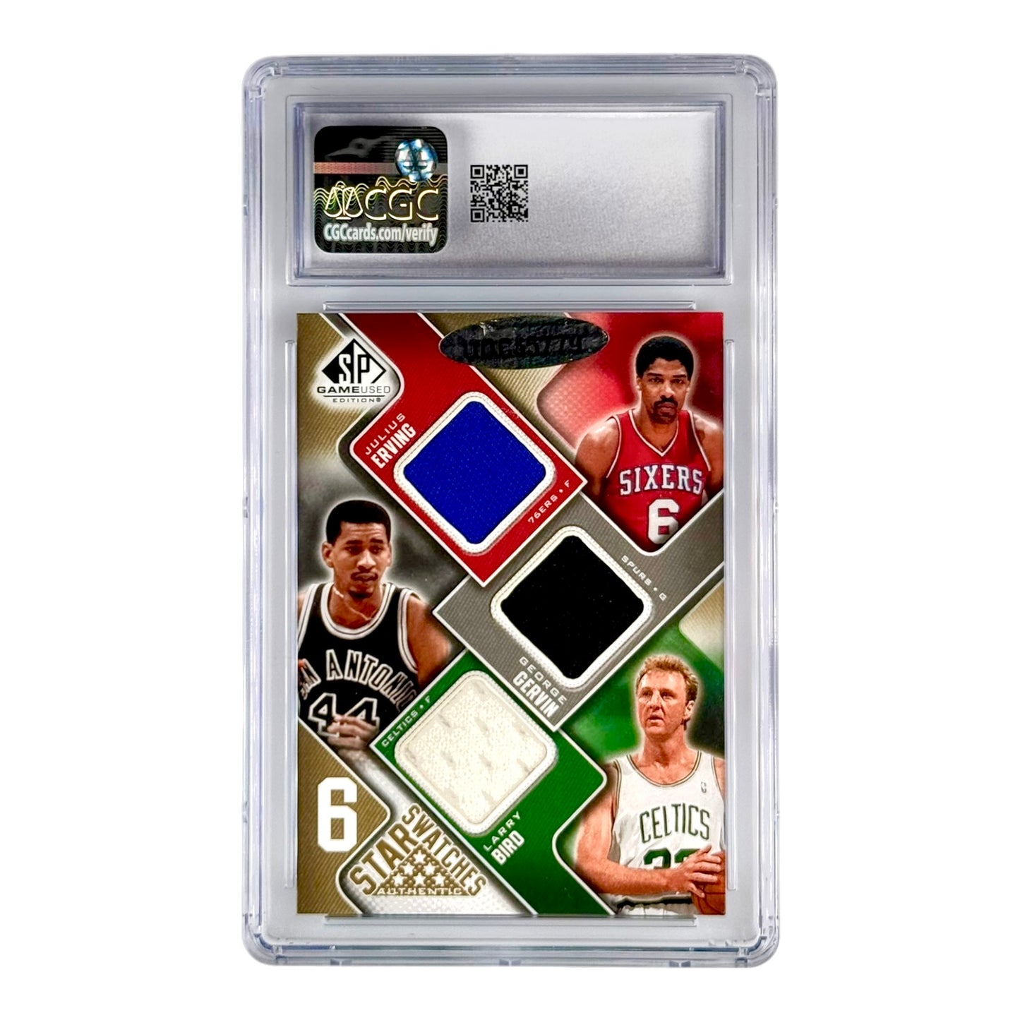 2009-10 Upper Deck 2009-10 SP Game Used 6 Star Swatches 11/65 CGC 8