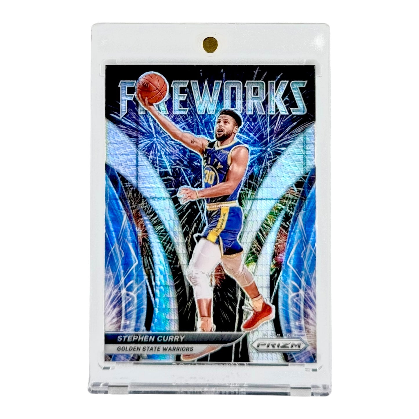 Stephen Curry 2021-22 Panini Prizm Fireworks Hyper #2