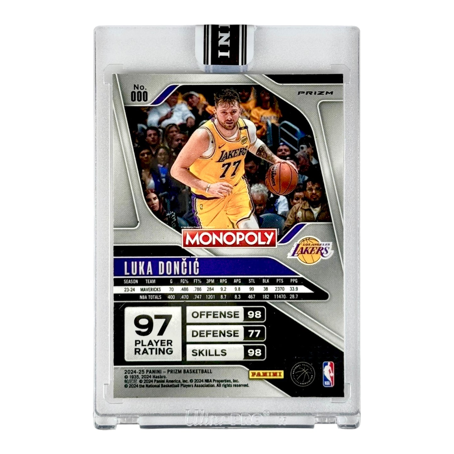 Luka Doncic 2024-25 Prizm Monopoly Free Parking #000 Sealed