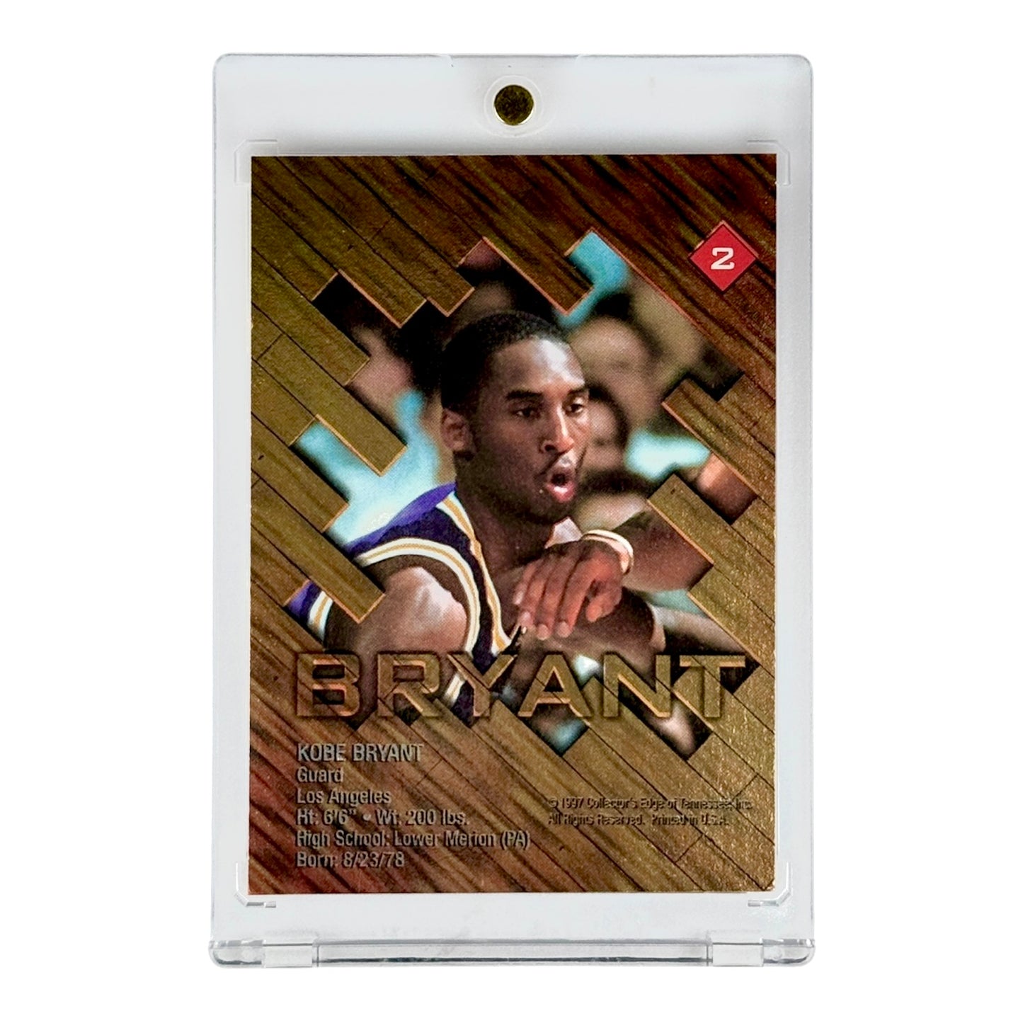 Kobe Bryant 1997 Authentic Game Used Ball Edge #2