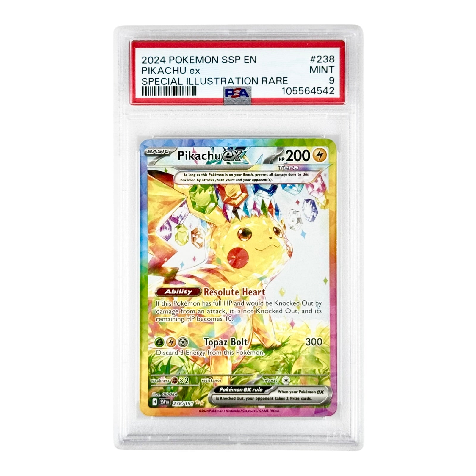 Pikachu 2024 Pokemon English Surging Sparks #238 PSA 9 Yamacardo Pikachu 2024 Pokemon English Surging Sparks #238 PSA 9 Yamacardo