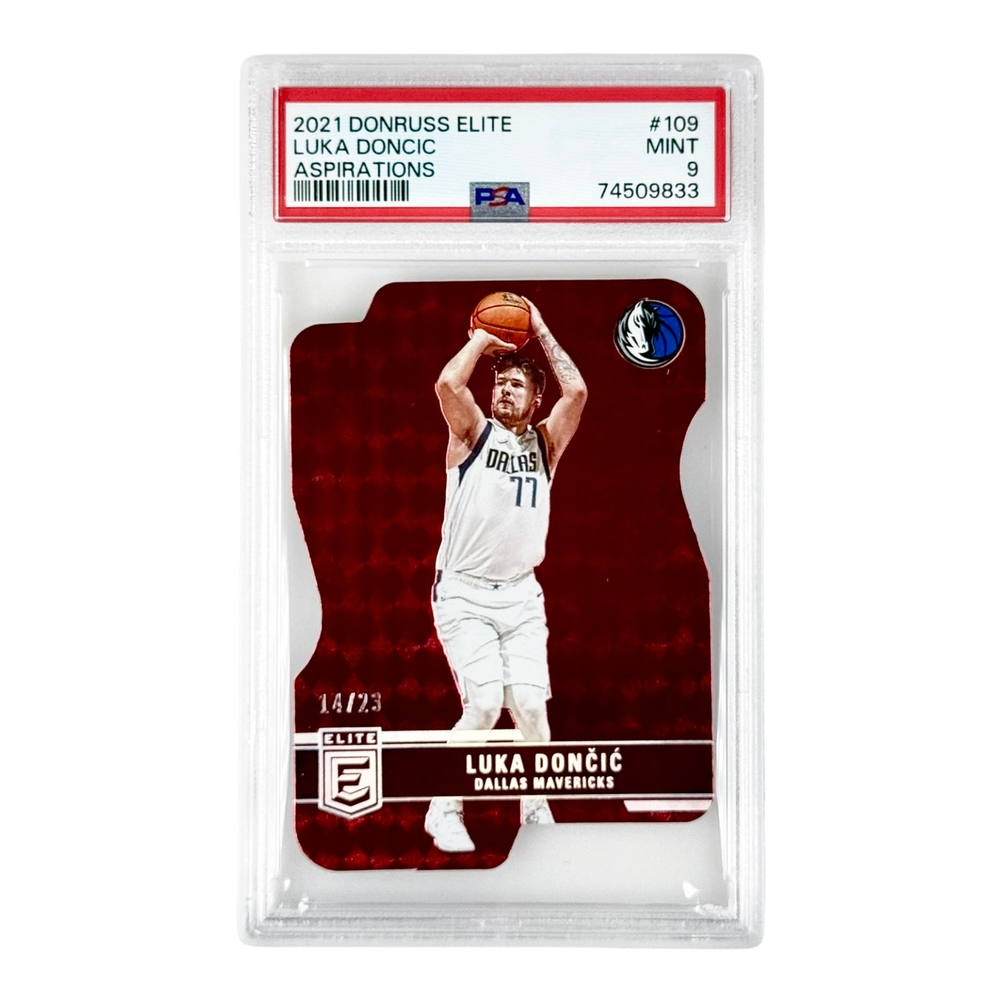 Luka Doncic 2021-22 Donruss Elite Aspirations 14/23 #109 PSA 9