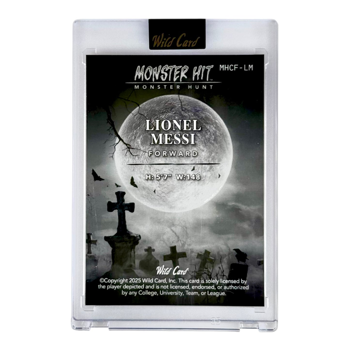 Lionel Messi 2025 Wild Cards Monster Hit 1/1 #MHCF-LM