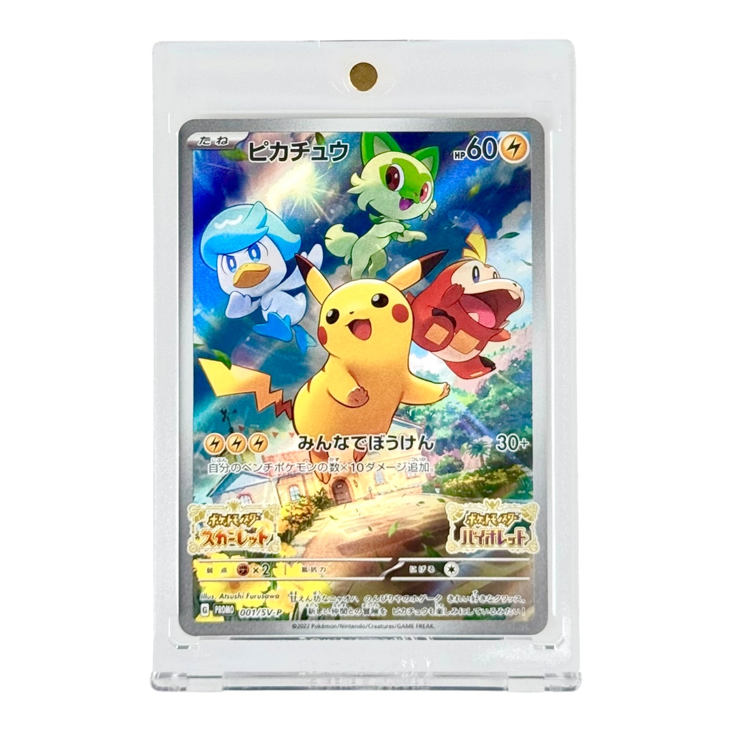 Pikachu Pokemon Japanese Scarlet & Violet Pre Order Promo #001
