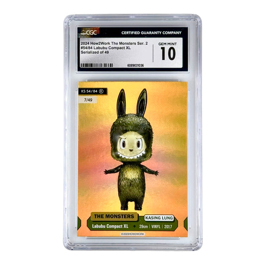 Labubu 2024 How2work The Monsters Series 2 Trading Card 7/49 #54 CGC 10
