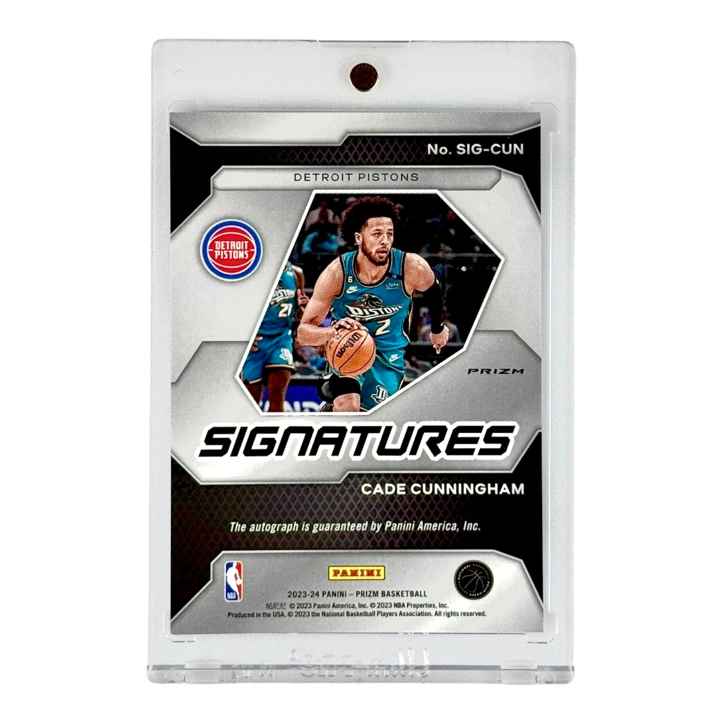 Cade Cunningham 2023-24 Prizm Signatures Auto #SIG-CUN