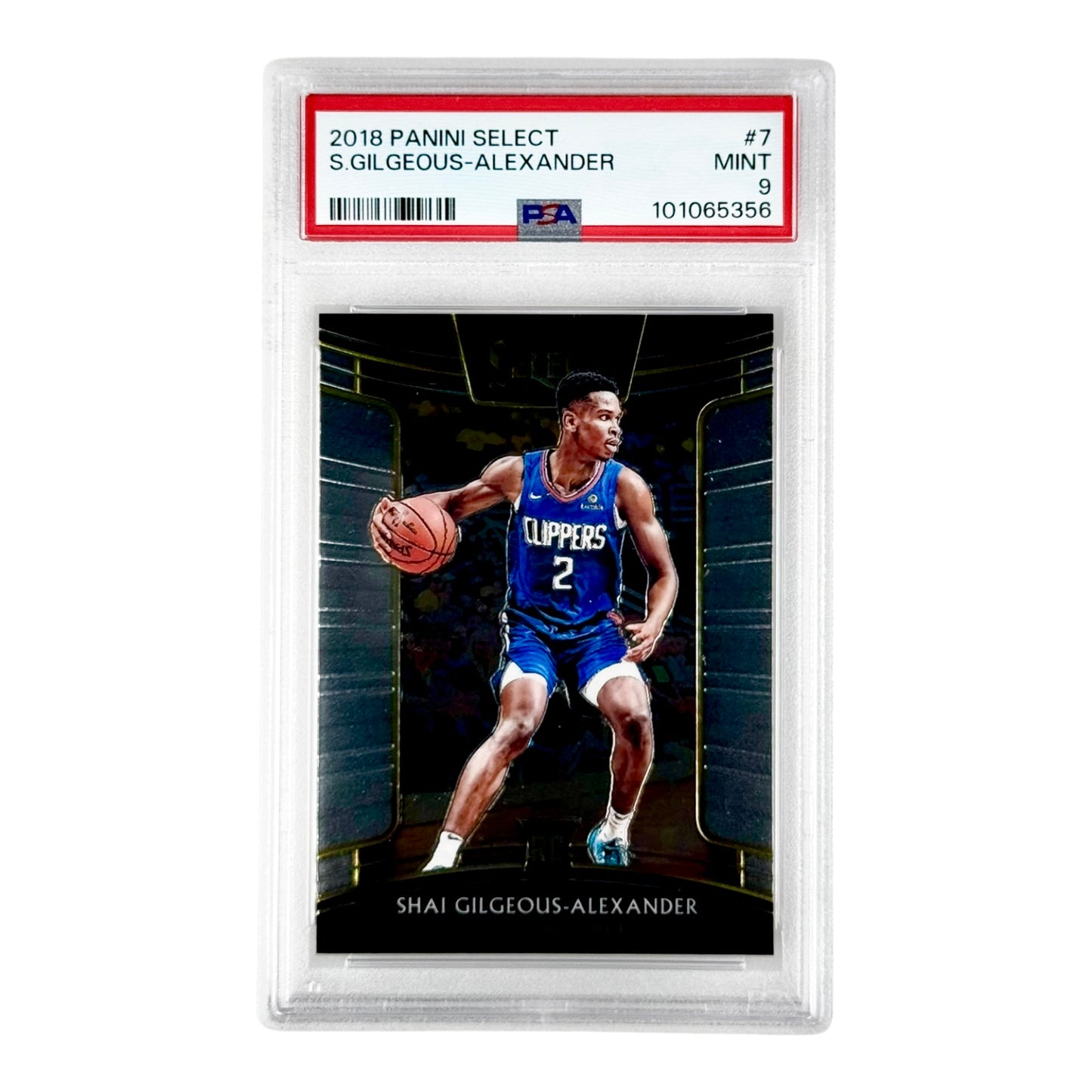Shai Gilgeous Alexander 2018-19 Select Rookie RC #7 PSA 9