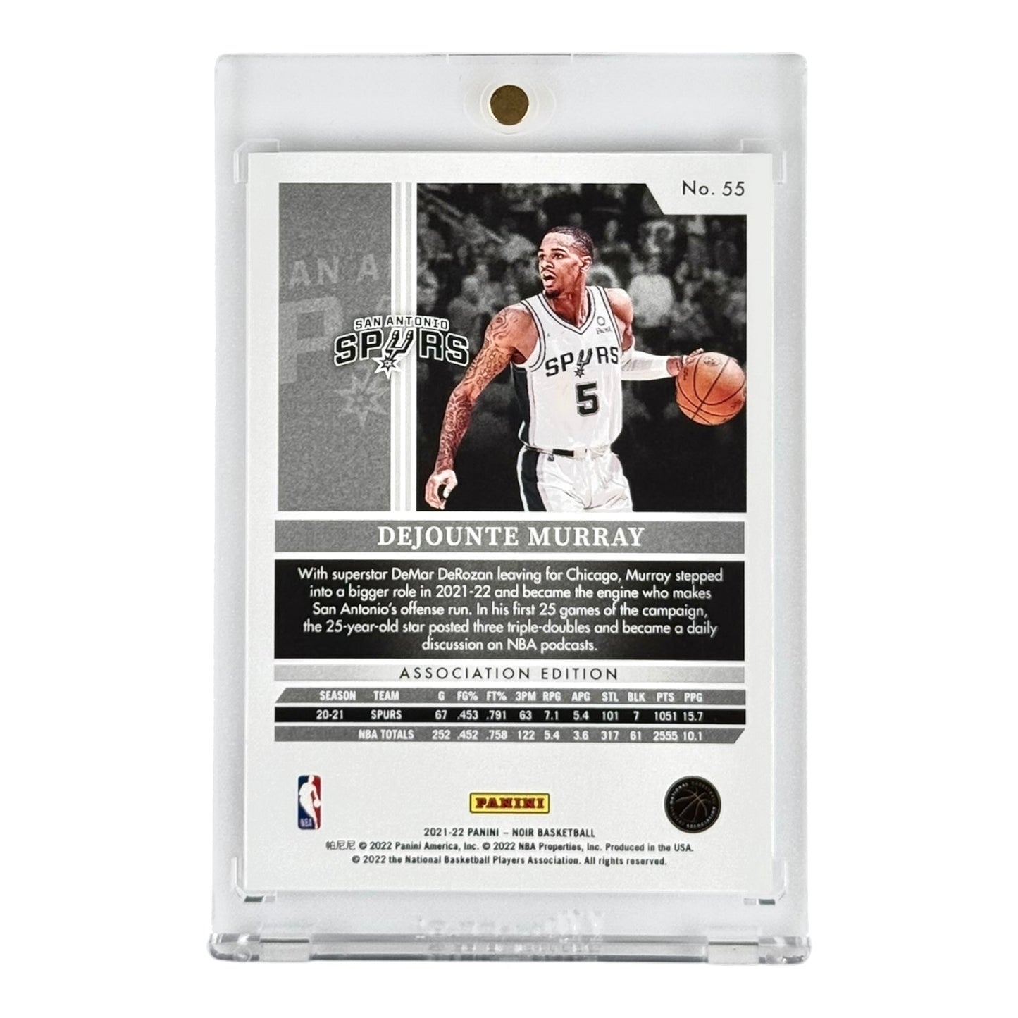 Dejounte Murray 2021-22 Noir 1 of 1 #55