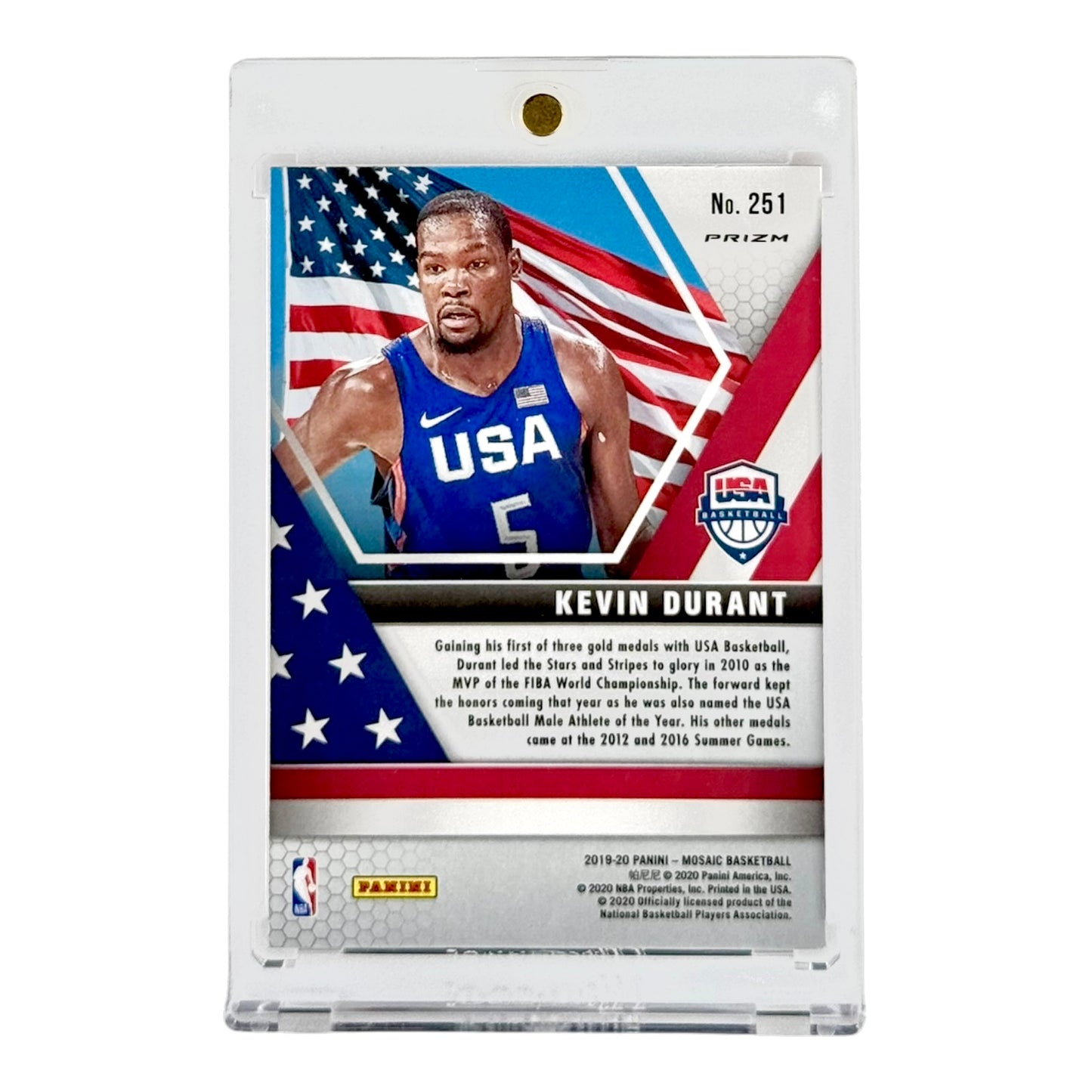 Kevin Durant 2019-20 Panini Mosaic #251