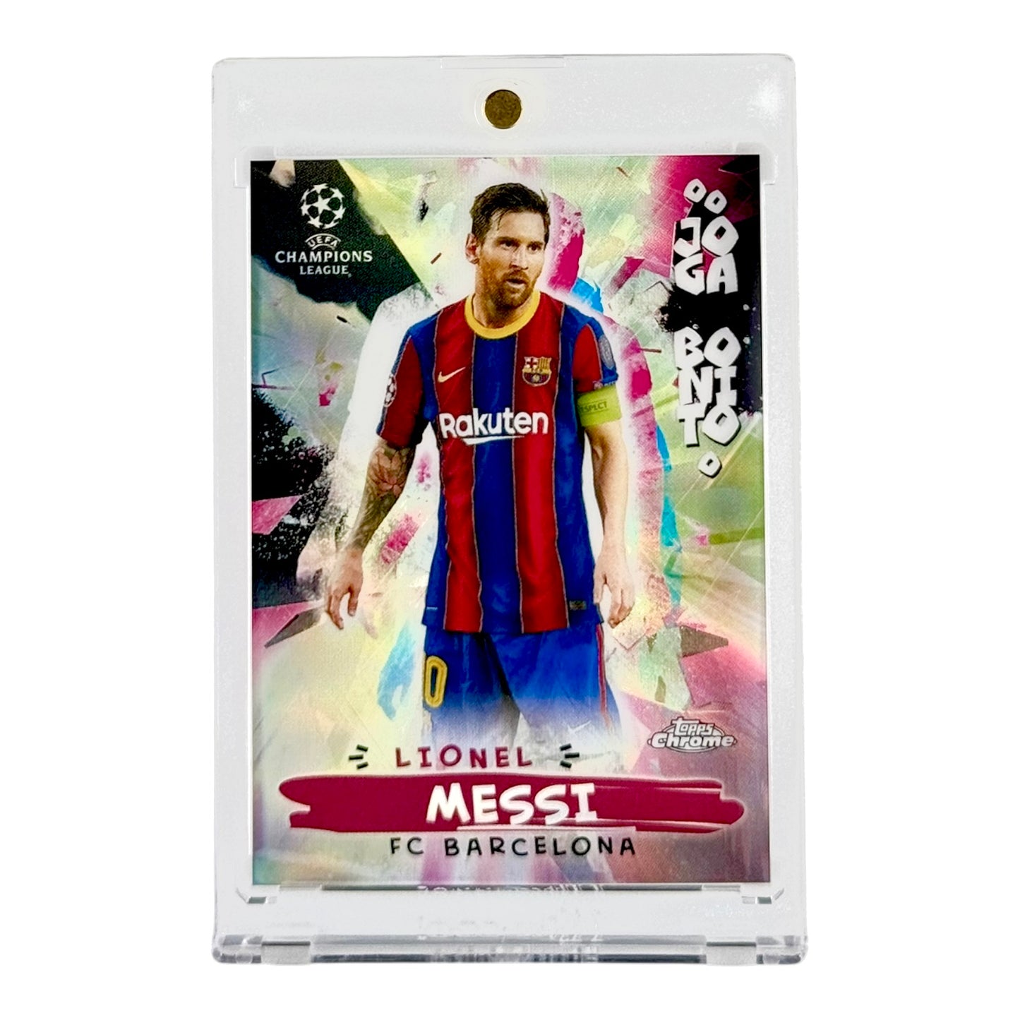 Lionel Messi 2021 Topps Chrome Champions League Joga Bonito #JB-2