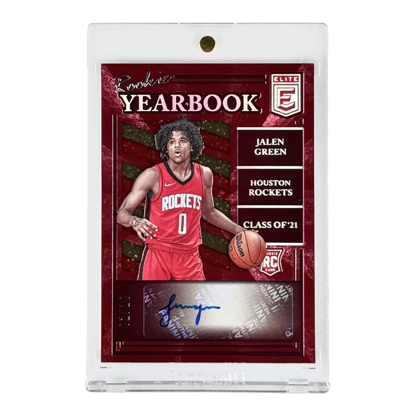 Jalen Green 2021-22 Elite Yearbook Auto Rookie RC 01/10 #RY-JGR