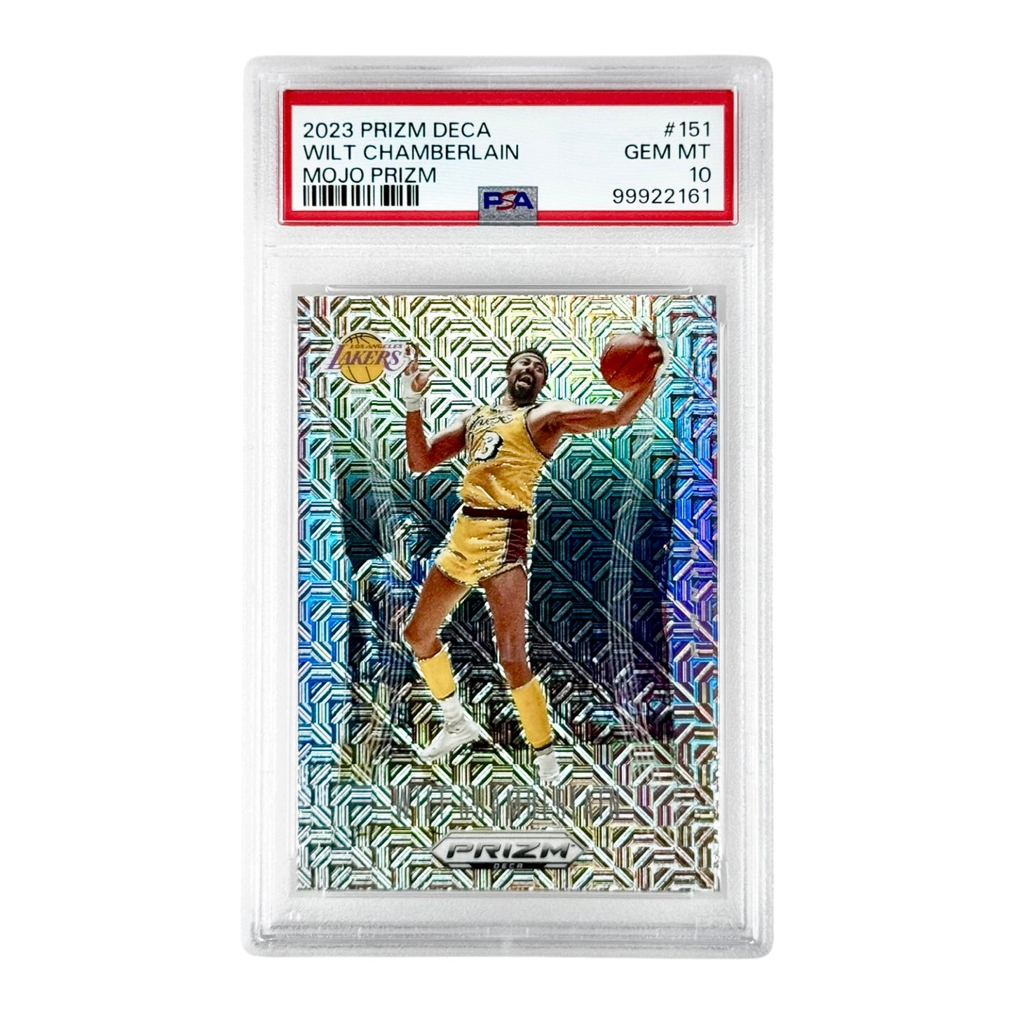 Wilt Chamberlain 2023 Prizm Deca Mojo 15/25 #161 PSA 10