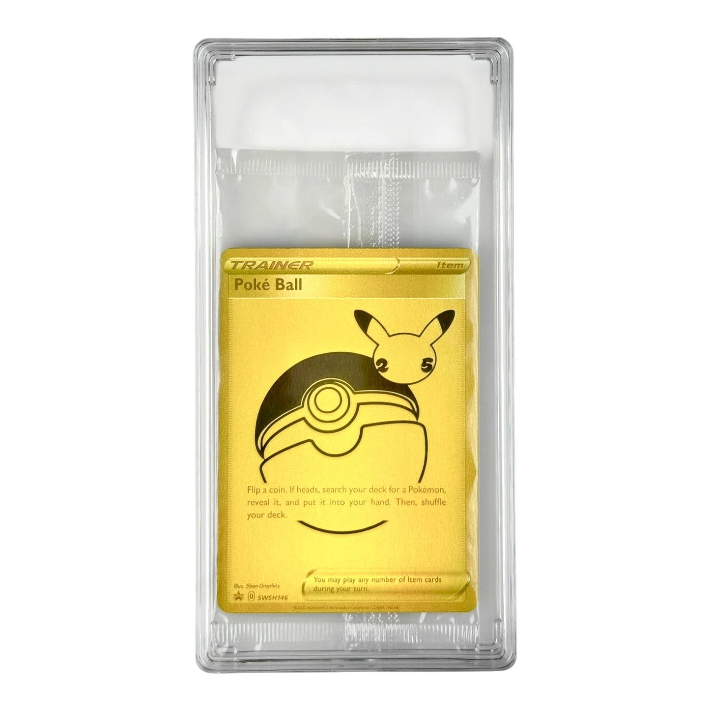 Set of 2 Pikachu / Pokeball 2021 Pokemon 25th Anniversary Promo Sealed Pack