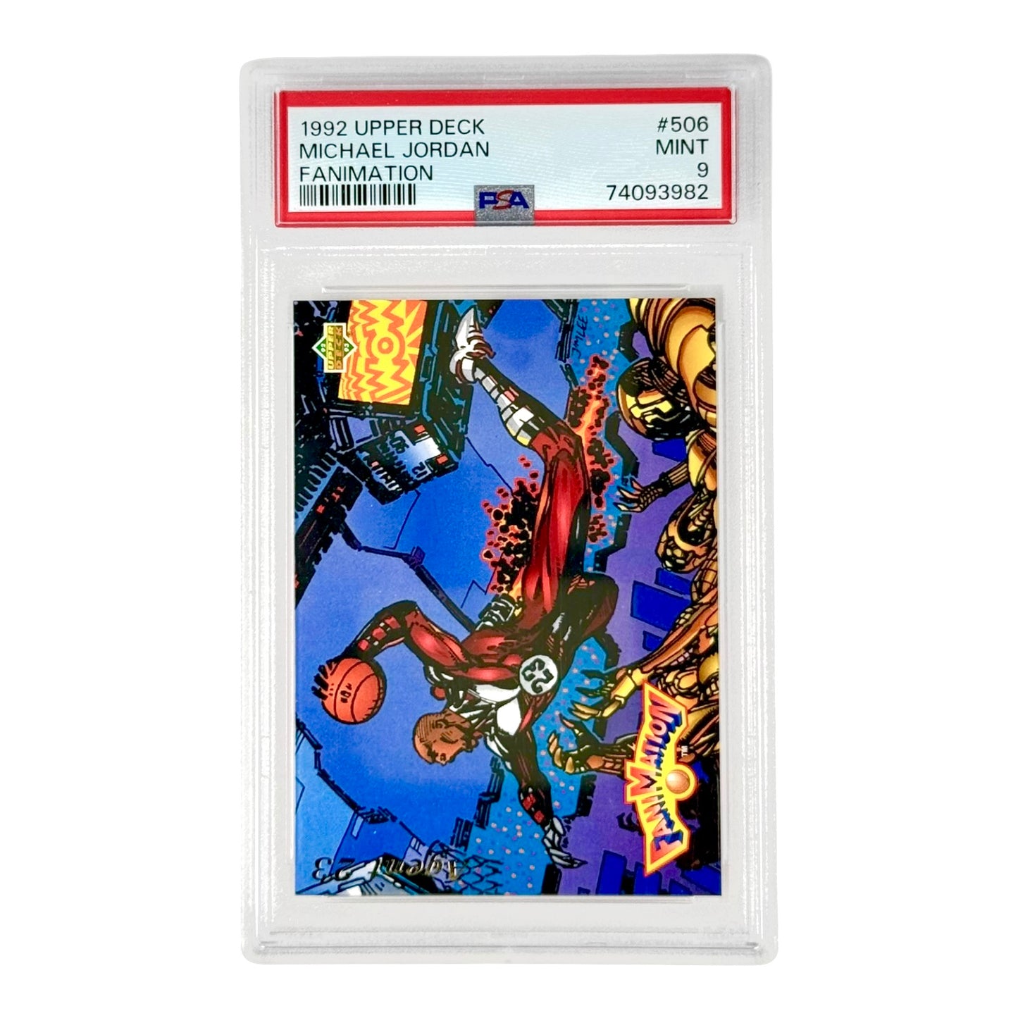 Michael Jordan 1992 Upper Deck Fanimation #506 PSA 9