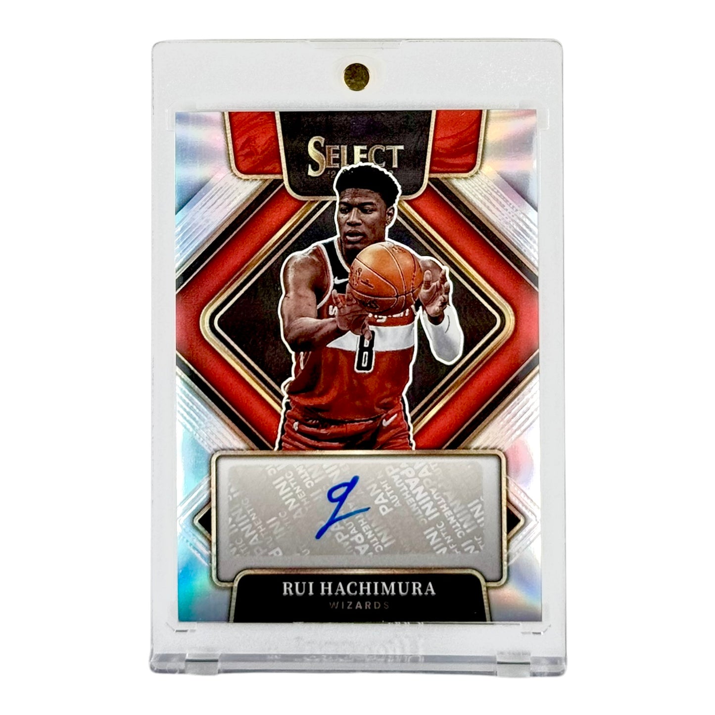 Rui Hachimura 2021-22 Panini Select Auto Silver 109/149 #SG-RHM