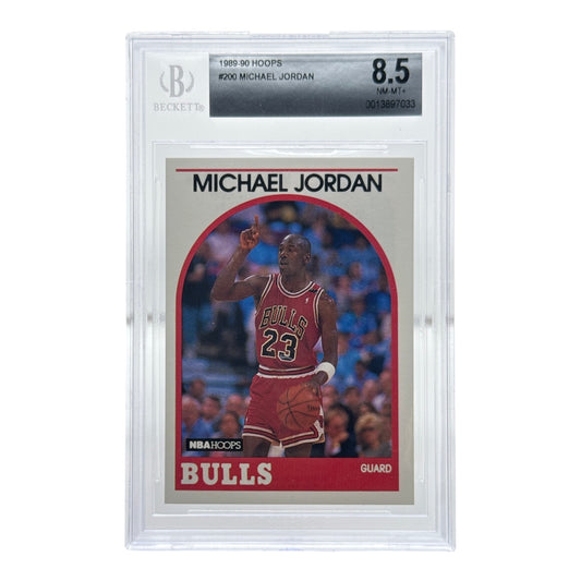 Michael Jordan 1989-90 NBA Hoops BGS 8.5 No Sub Grades