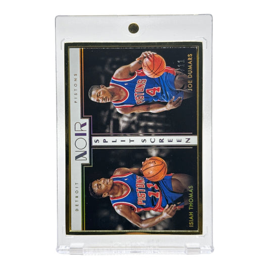 Isiah Thomas Joe Dumars 2019-20 Panini Noir Split Screen 08/11 #284