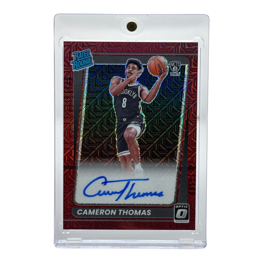 Cameron Thomas 2021-22 Panini Donruss Optic Choice Rated Rookie RC Auto #153