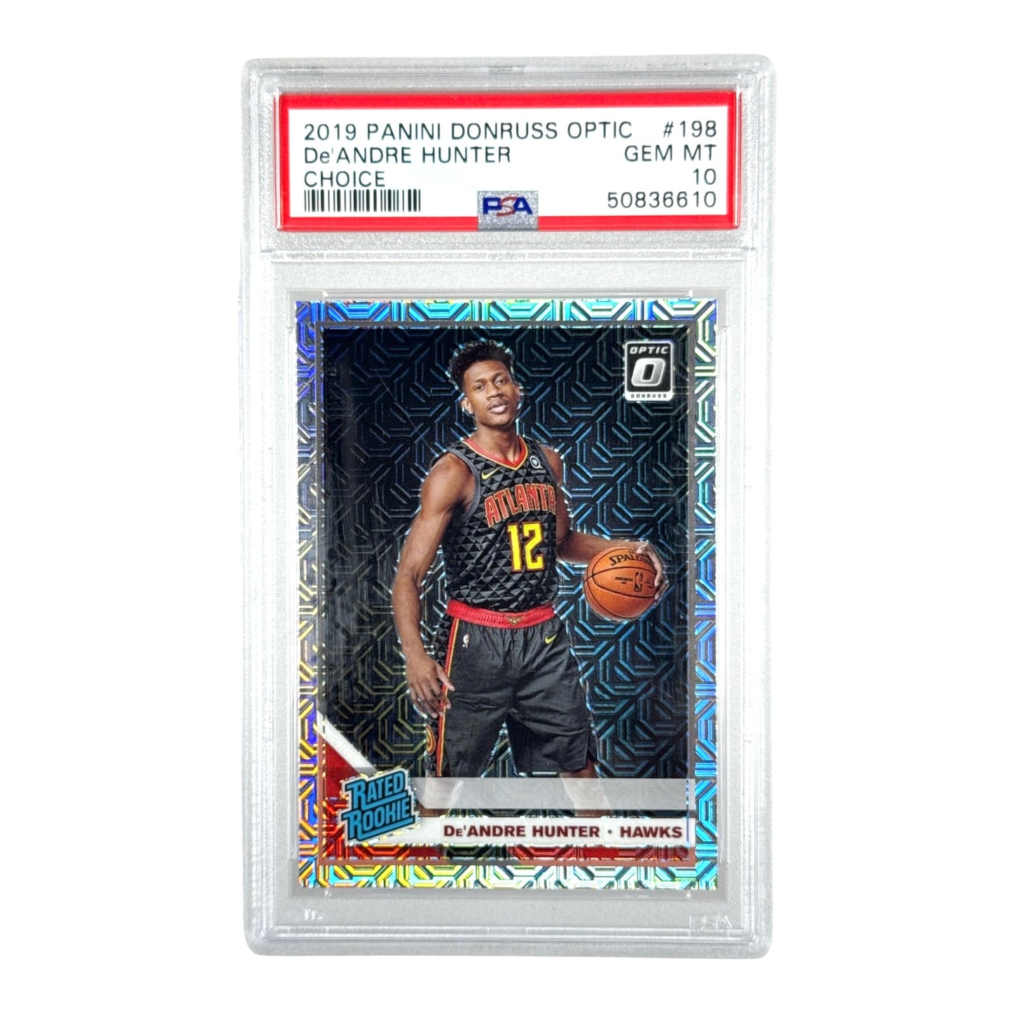 Deandre Hunter 2019-20 Panini Donruss Optic Choice Rookie RC #198 PSA 10