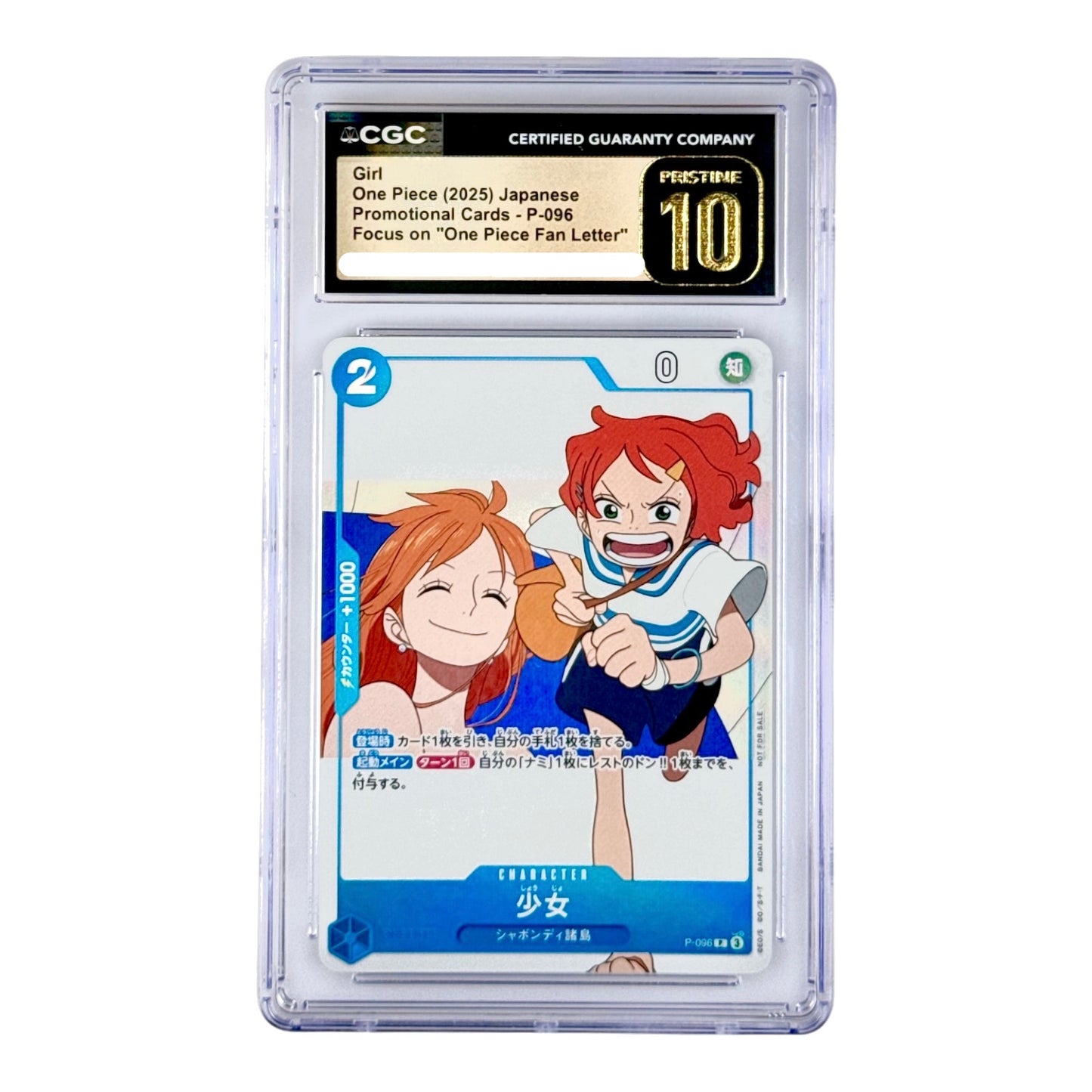 Girl 2025 One Piece Japanese Promo #P-096 CGC Pristine 10