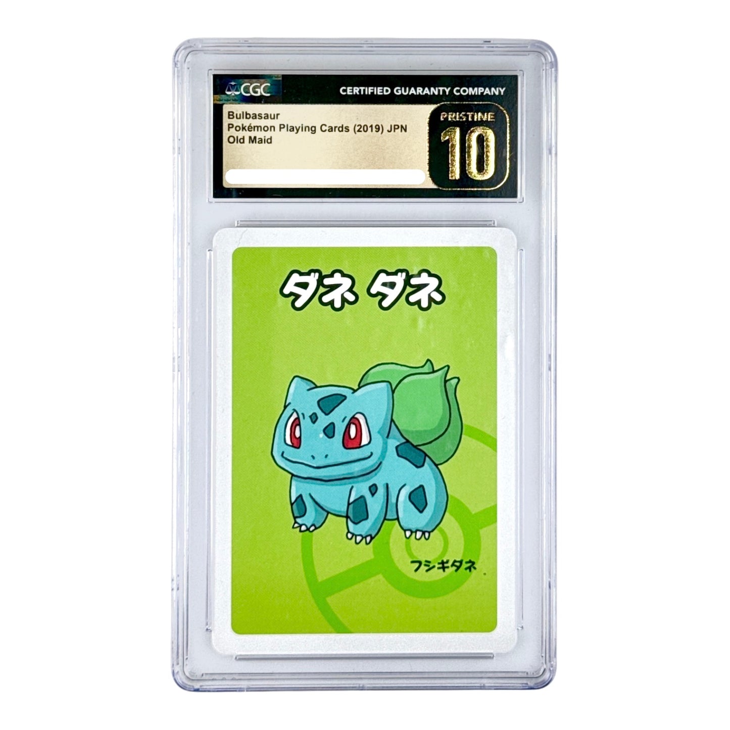 Bulbasaur 2019 Pokemon Japanese Playing Cards Old Maid CGC Pristine 10