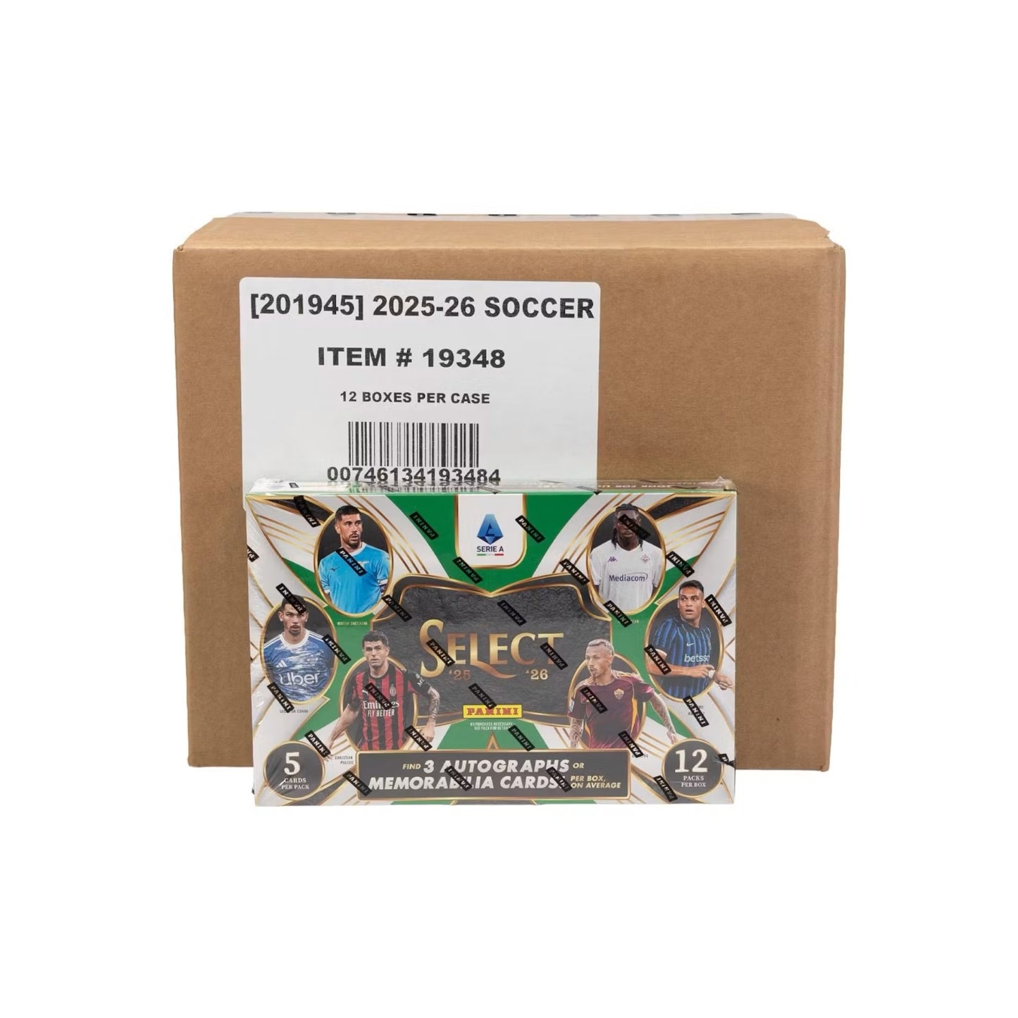 2025-26 Panini Select Series A Soccer Hobby Factory Sealed Case