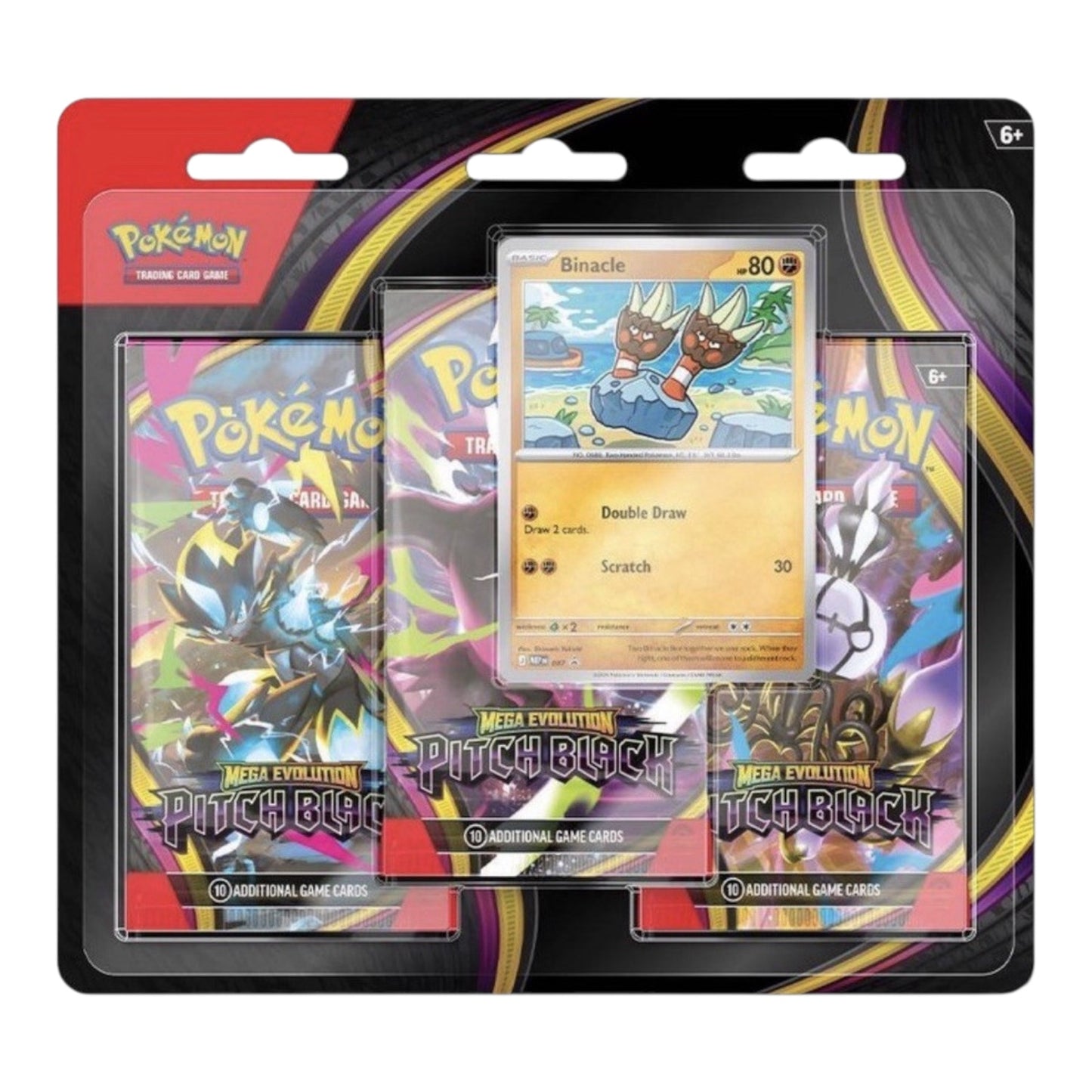 Pokemon English Mega Evolution ME05 "Pitch Black" Triple Blister Pack