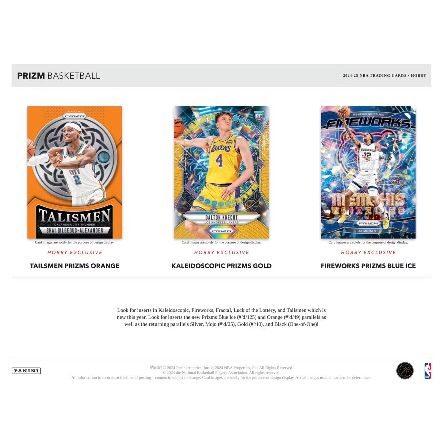 2024/25 Panini Prizm Basketball Hobby Pack