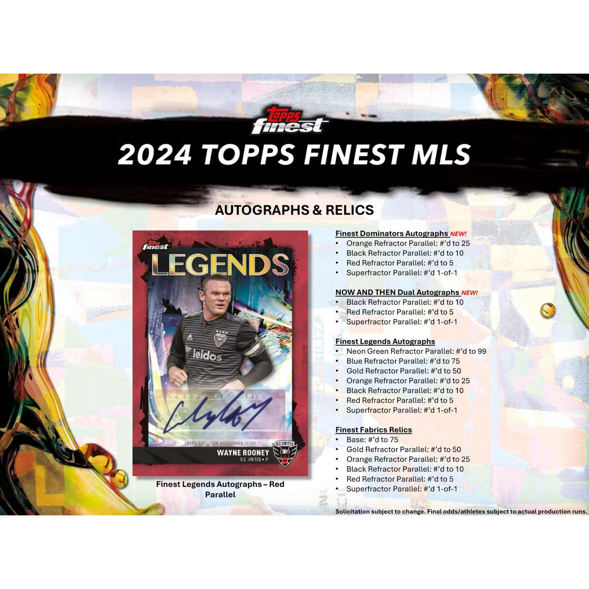 2024 Topps Finest MLS Soccer Hobby Box