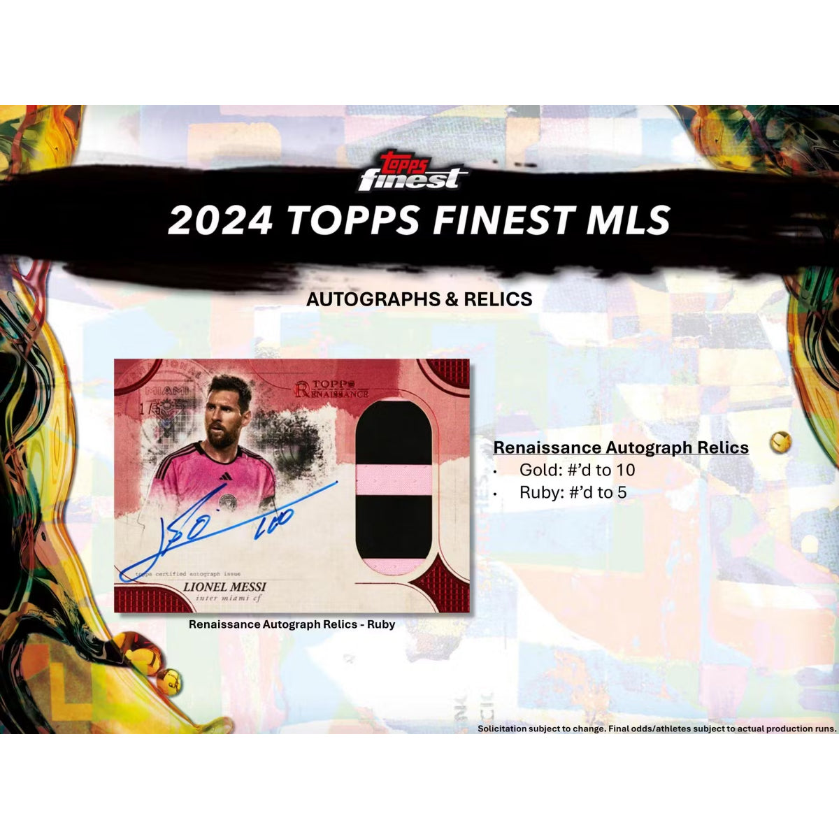 2024 Topps Finest MLS Soccer Hobby Box