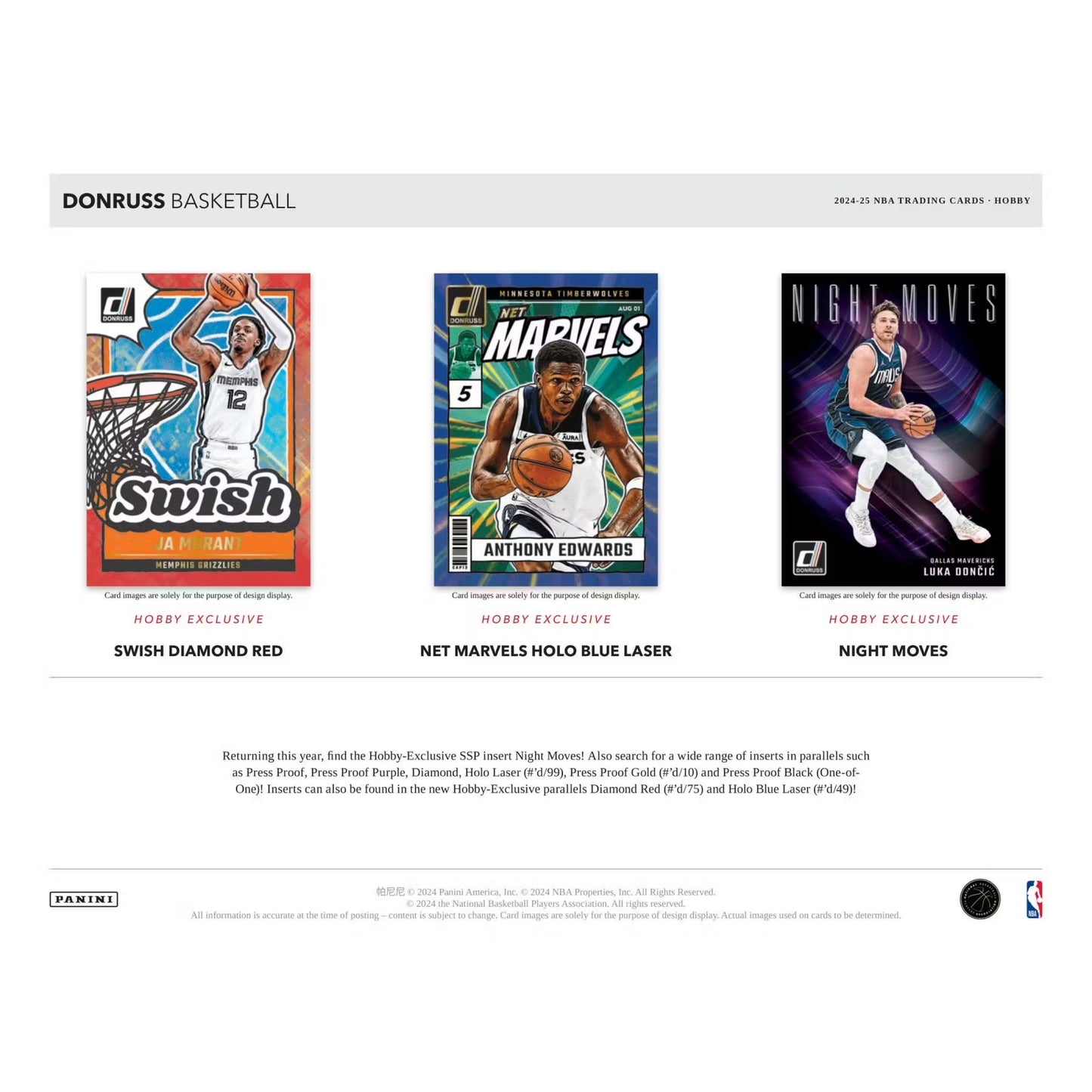 2024/25 Panini Donruss Basketball Hobby Box