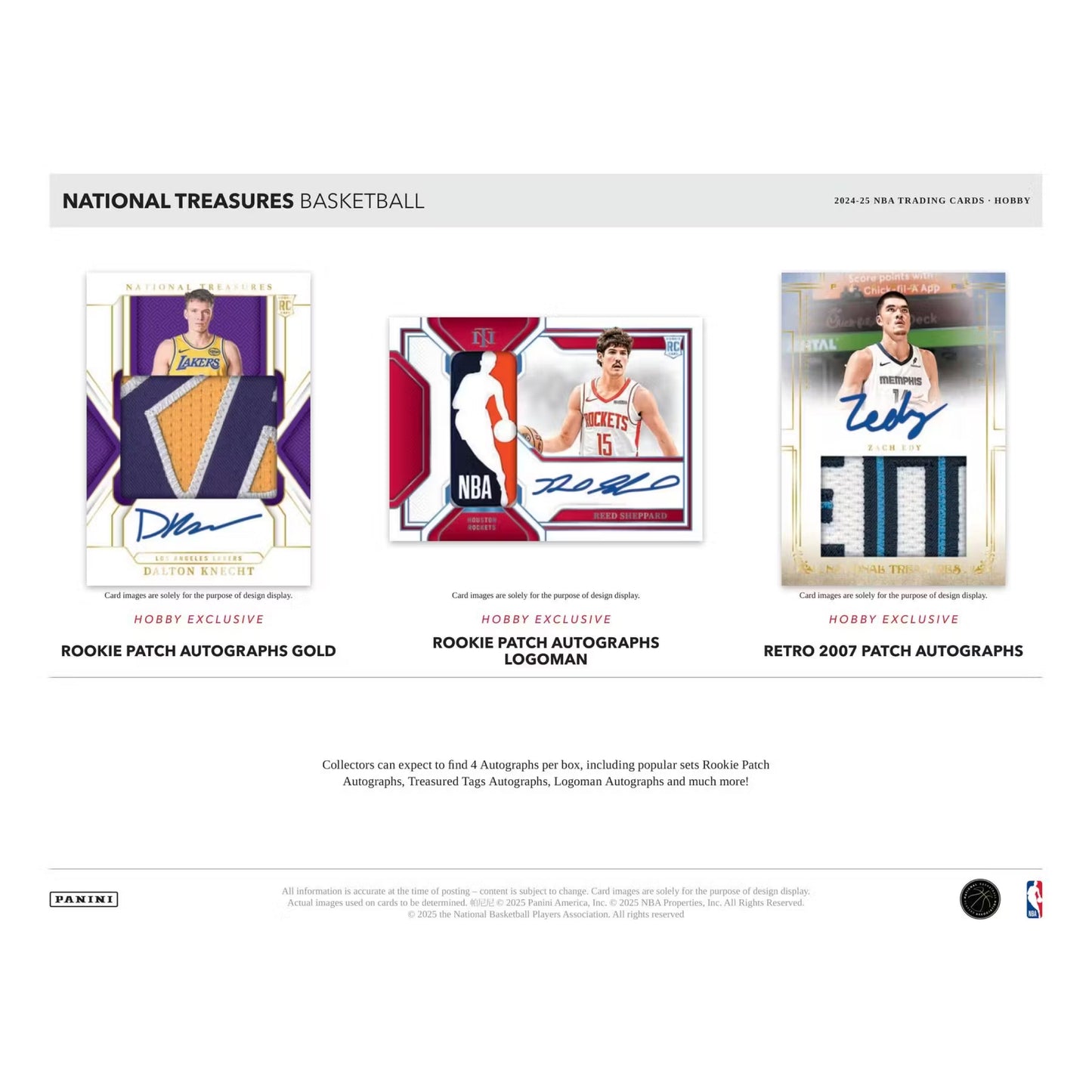 2024-25 Panini National Treasures Basketball Hobby INTERNATIONAL
