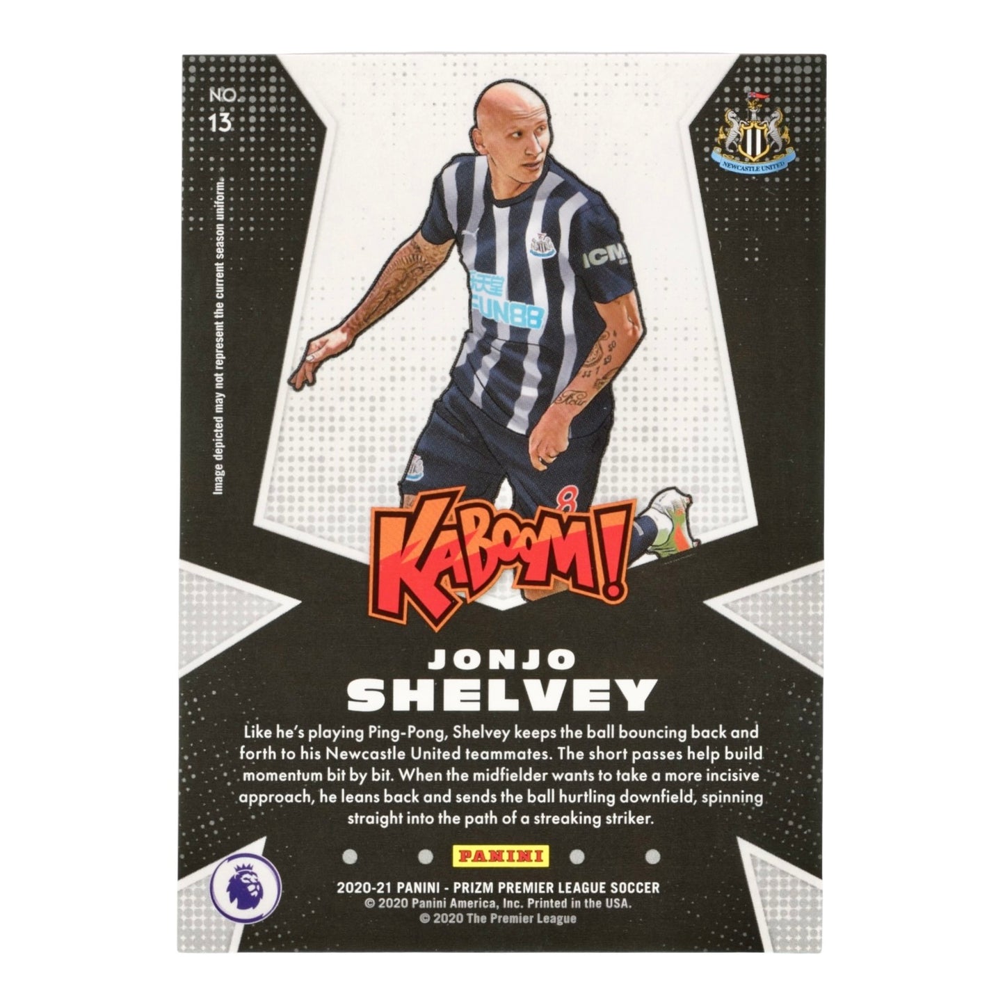 Jonjo Shelvey 2020-21 Prizm English Premier League EPL Kaboom! SSP Case Hit #13
