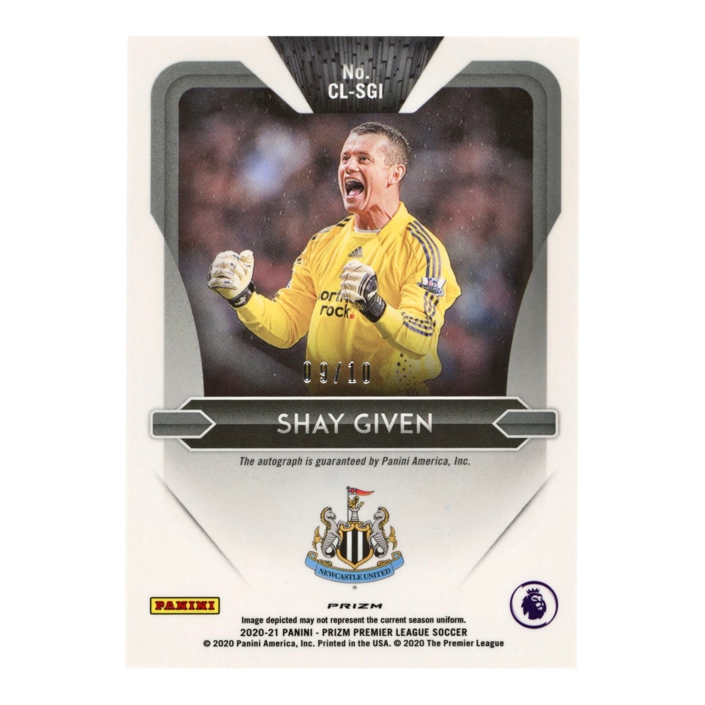 Shay Given 2020-21 Prizm EPL English Premier League Auto Silver 09/10 #CL-SGI
