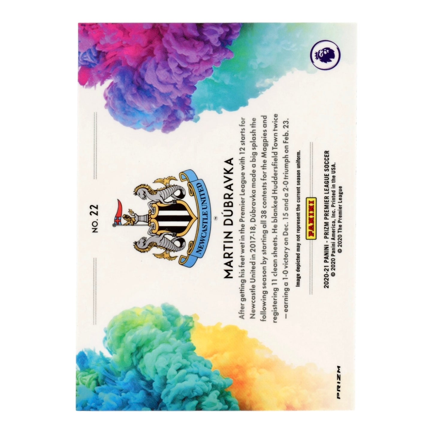 Martin Dubravka 2020-21 Prizm EPL English Premier League Color Blast SSP Case Hit #22