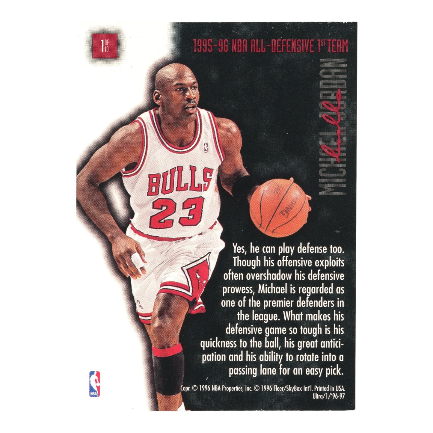 Michael Jordan 1996-97 Fleer Ultra Full Court #1