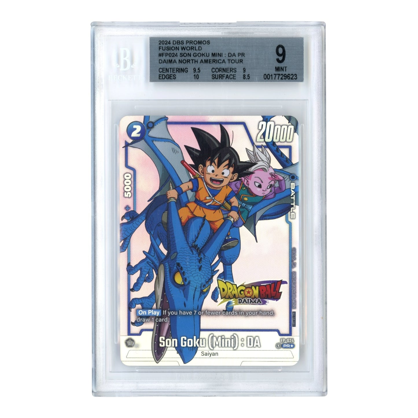 Son Goku 2024 Dragon Ball Fusion World English Daima North America Tour Promo #FP024 BGS 9
