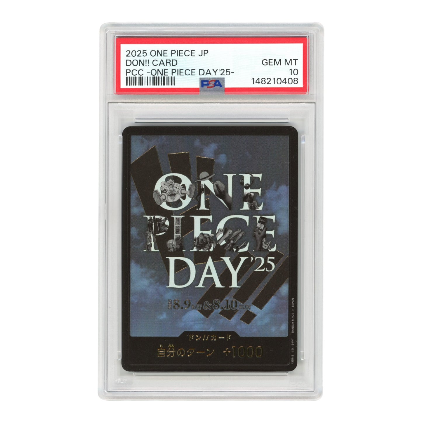 Don!! Card 2025 One Piece Japanese One Piece Day'25 Promo PSA 10