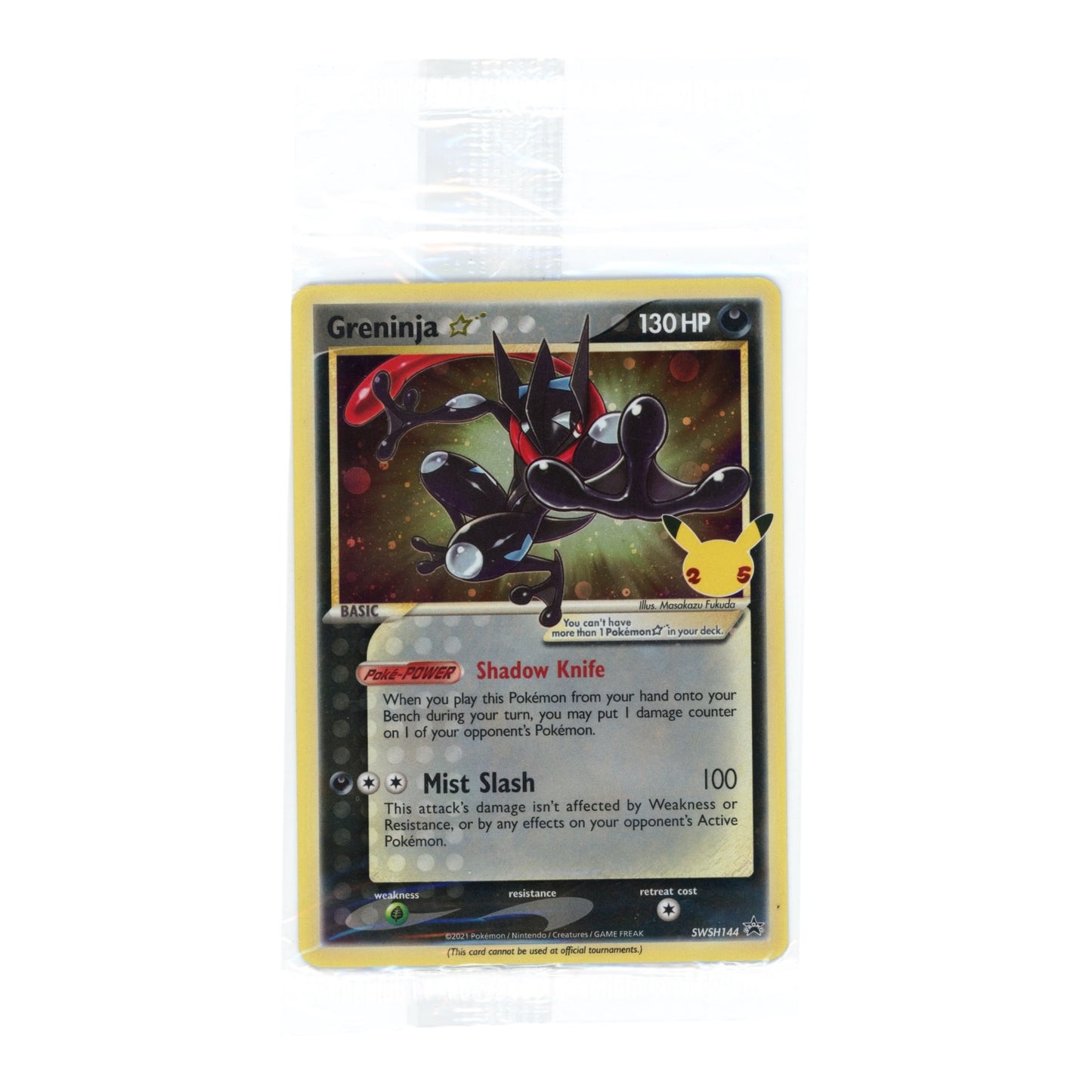 Greninja 2021 Pokemon English 25th Anniversary Promo #SWSH144