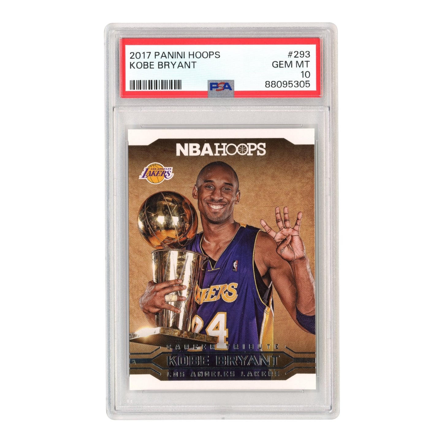 Kobe Bryant 2017 NBA Hoops #293 PSA 10