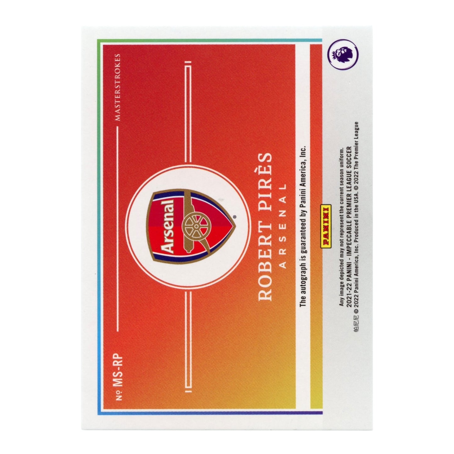 Jack Wilshere 2024-25 Panini Impeccable English Premier League EPL Carvas Creations Auto 06/10 #CC-JW
