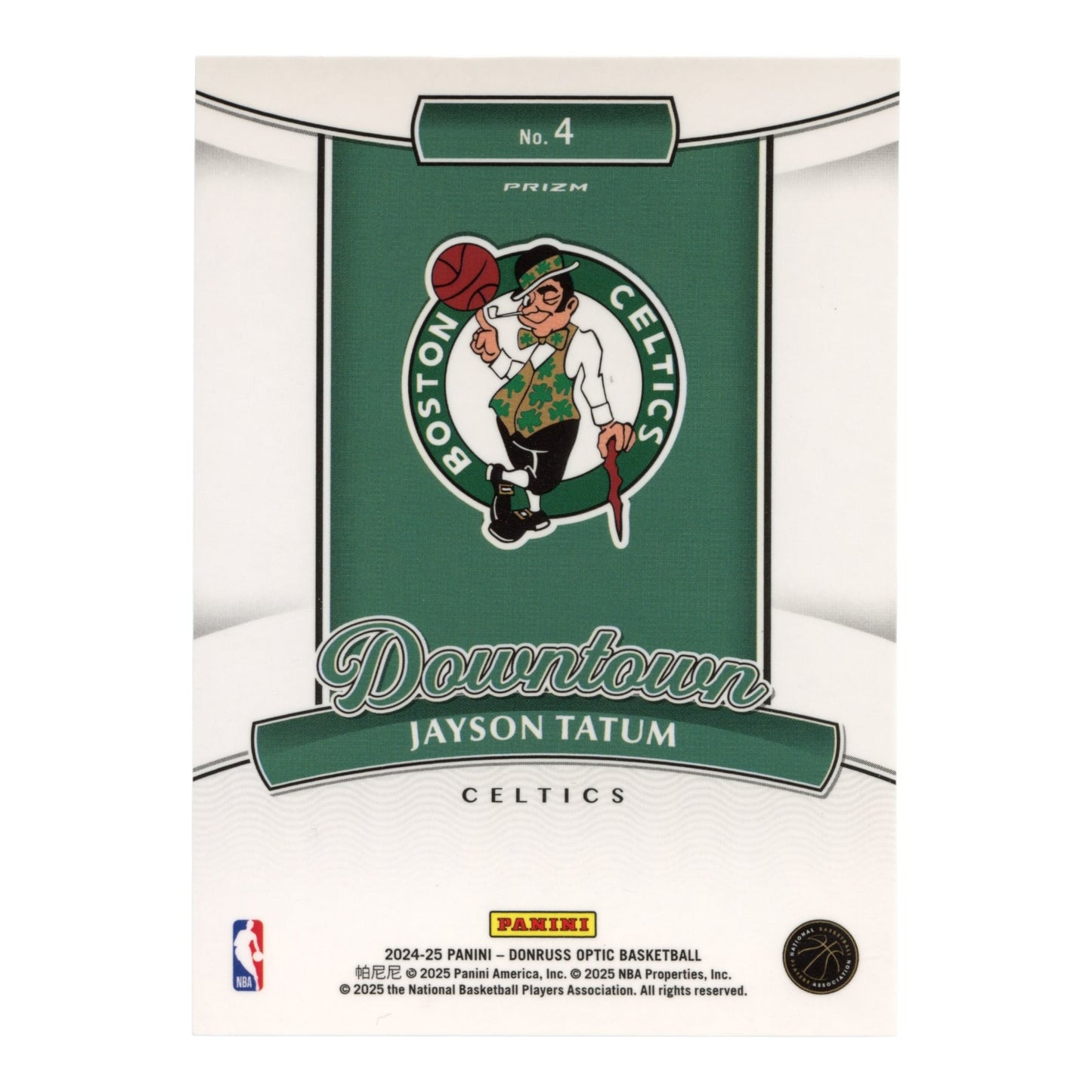 Jayson Tatum 2024-25 Panini Donruss Optic Downtown #4